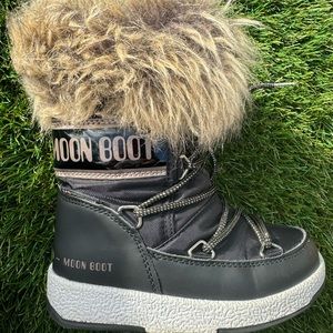 Girl’s Monaco Moon Boot with Faux Fur Sz EU 29/US 11